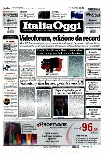 Italia oggi : quotidiano di economia finanza e politica